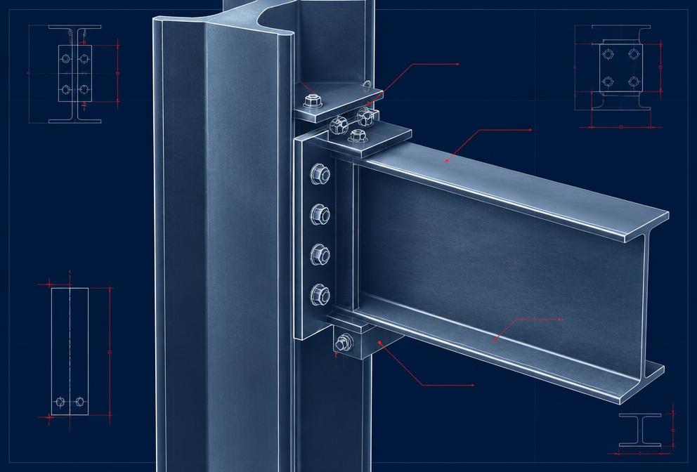 Structural Steel Detailing technical visualization